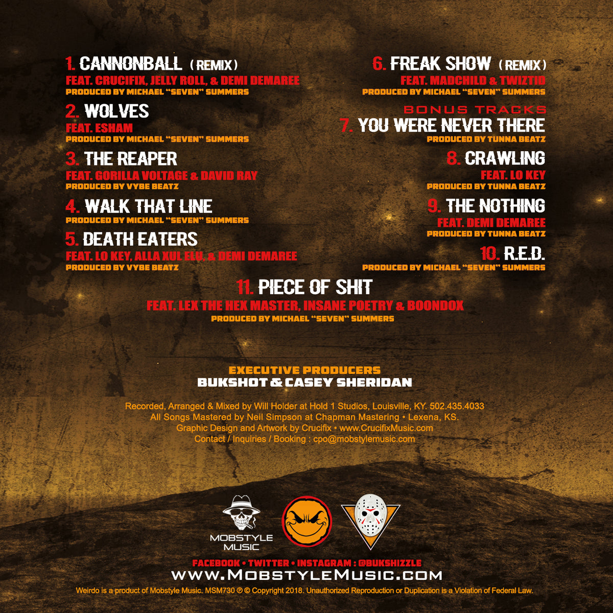 Pale Moon CD (back)