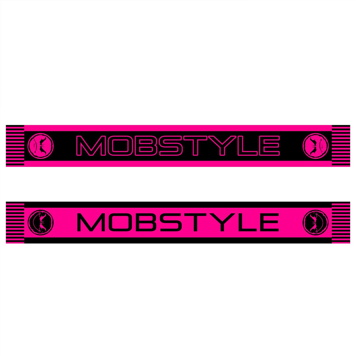 Mobstyle Pink and Black Scarf White BG Web