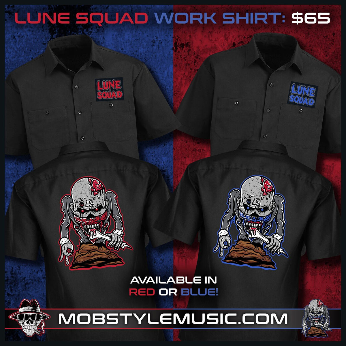 Lune_Squad_Red_&_Blue_Work_Shirt_Ad_Mat_v1