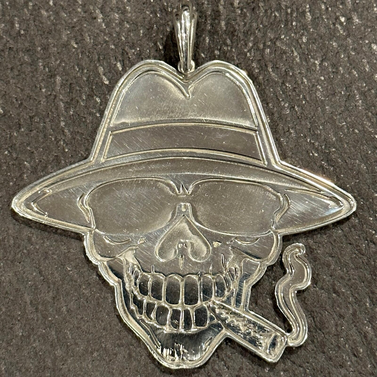 2.5" Smoking Joe .925 Silver Charm [Gunmetal finish or all silver] (NUMBERED - ONLY 100 AVAILABLE)